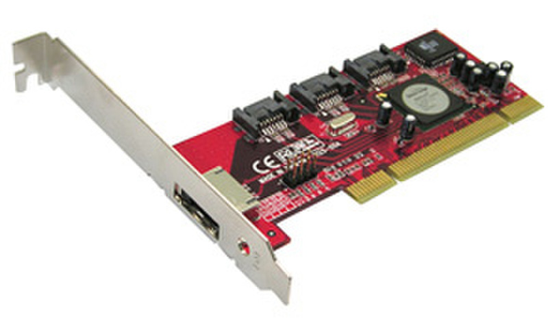 Lindy 4-Port SATA II Card Schnittstellenkarte/Adapter