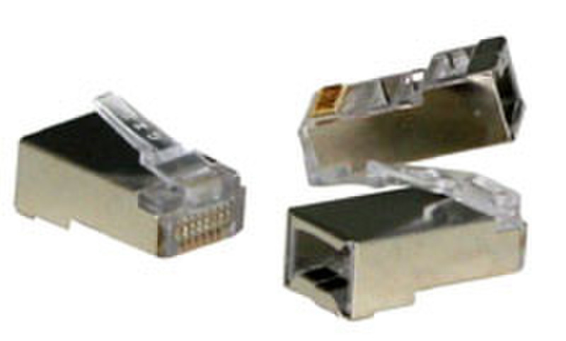 Lindy RJ45 Male STP, Cat.5e RJ45 Silber Drahtverbinder