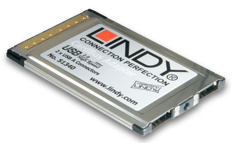 Lindy USB 2.0 CardBus USB 2.0 интерфейсная карта/адаптер