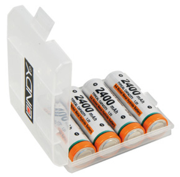 Lindy 4x NiMH Rechargeable Batteries Никель-металл-гидридный (NiMH) 2400мА·ч 1.2В аккумуляторная батарея