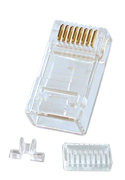 Lindy RJ-45 Connector, 10pk RJ-45 8-pin cat.6 Прозрачный коннектор