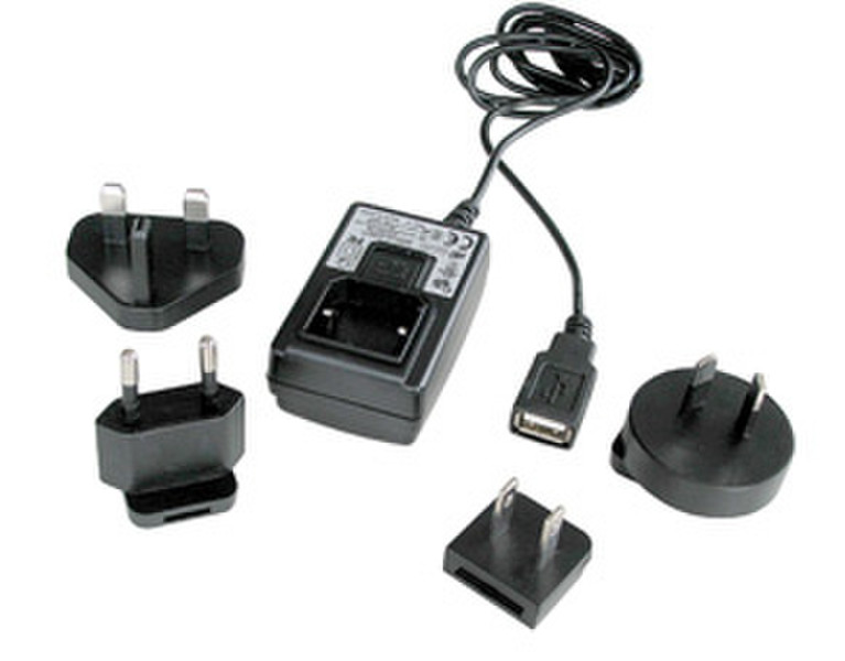 Lindy USB Travel Adapter Черный адаптер питания / инвертор