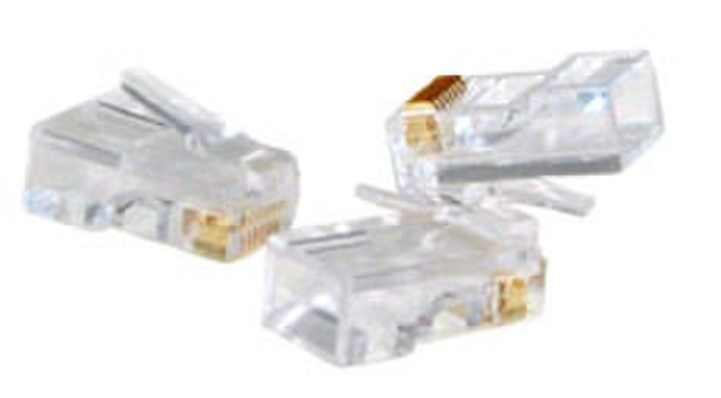 Lindy RJ45 plug UTP RJ45 Transparent wire connector