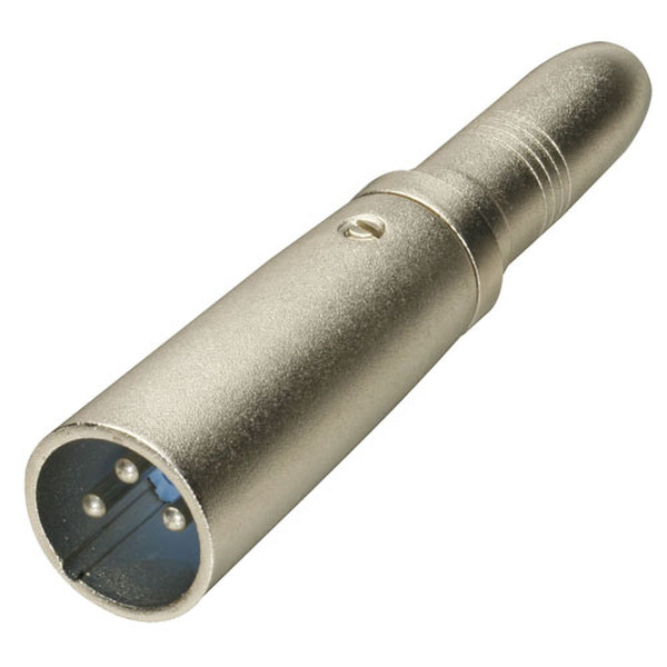 Lindy XLR Jack -> 6.3mm Mono Socket Adapter XLR 6.3mm Silber Kabelschnittstellen-/adapter