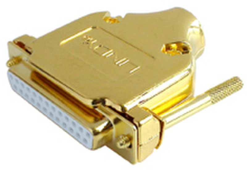 Lindy Premium Gold 25-pin Sub-D metal clutch Золотой коннектор