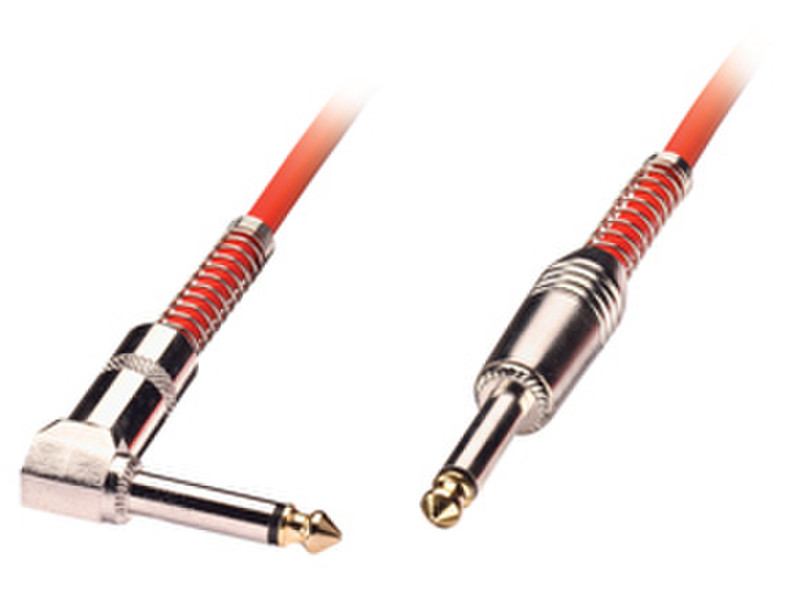 Lindy 6.3mm M/M 1.0m 1m 6.35mm 6.35mm Red audio cable
