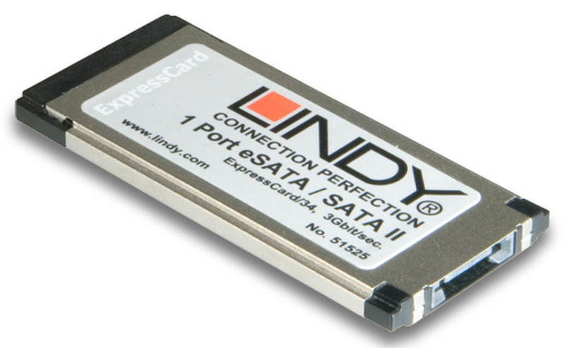Lindy eSATA II Card - 1 Port, ExpressCard/34 interface cards/adapter