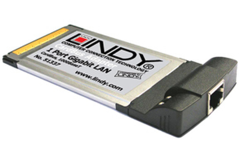 Lindy Gigabit Ethernet Cardbus 1000Mbit/s networking card