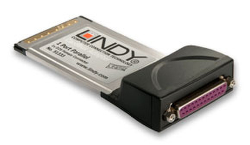 Lindy 1-Port Parallel CardBus Card interface cards/adapter