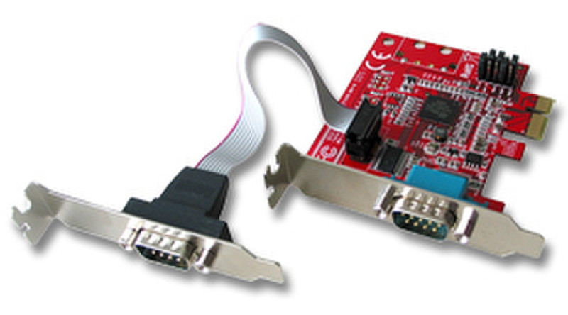 Lindy 2-Port PCIe Serial Card interface cards/adapter