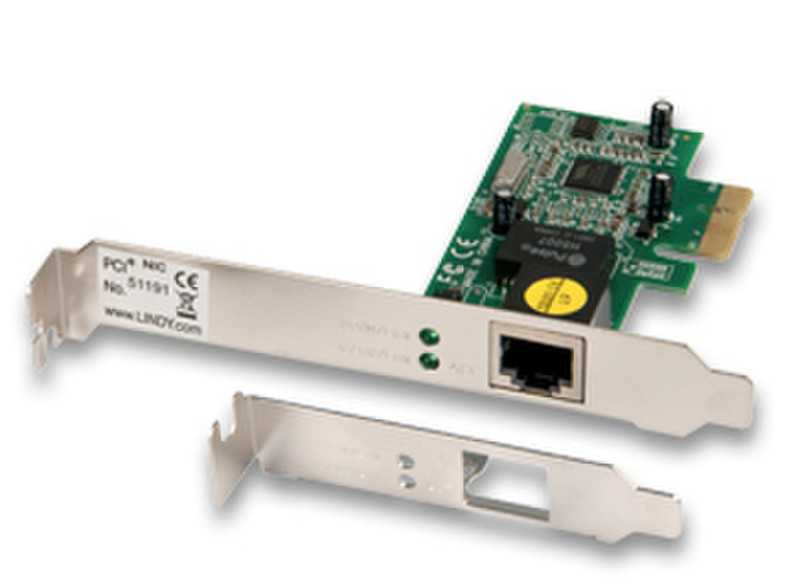 Lindy PCIe Gigabit Ethernet card Внутренний 2000Мбит/с сетевая карта