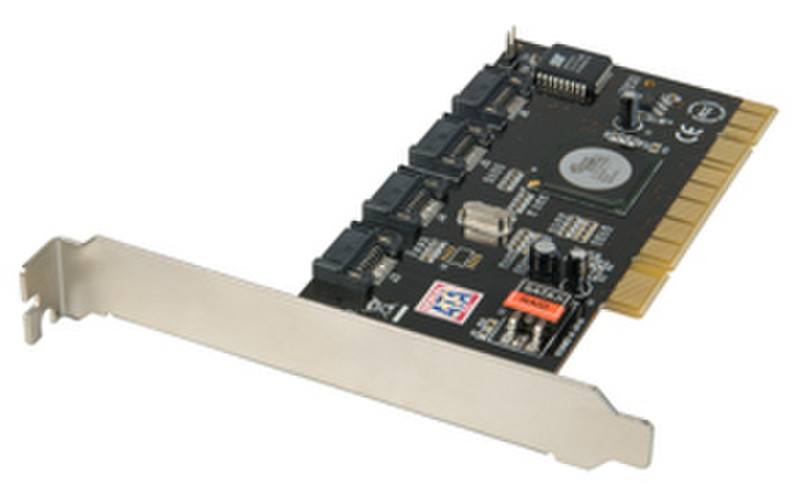 Lindy 4-Port PCI SATA-II Card интерфейсная карта/адаптер