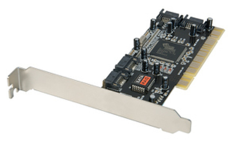 Lindy 4-Port PCI SATA Card interface cards/adapter
