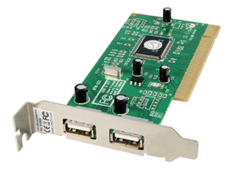 Lindy 2-Port USB Card интерфейсная карта/адаптер