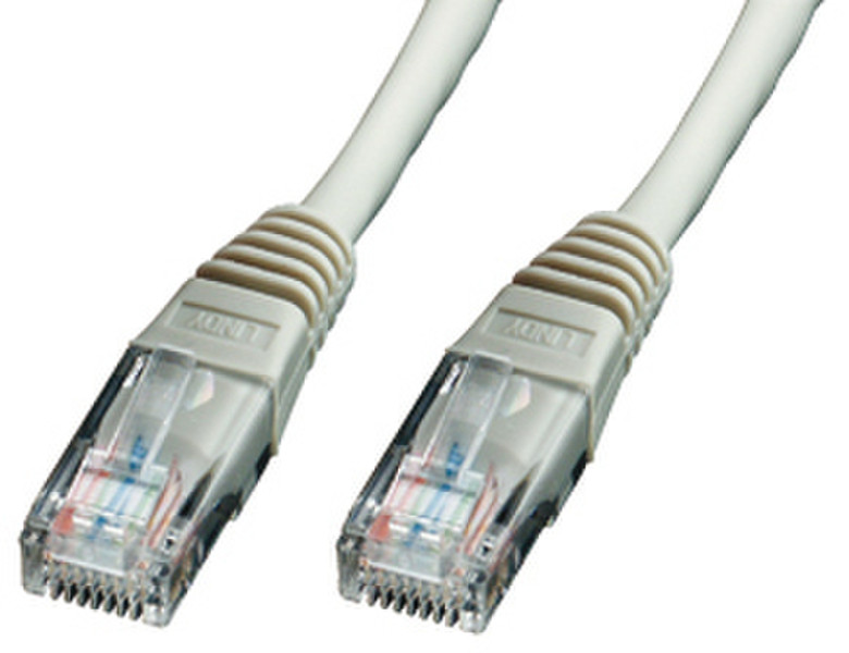 Lindy UTP Cat.5e, 10m 10m Cat5e U/UTP (UTP) Grey networking cable
