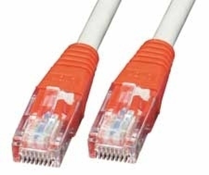 Lindy 44743 2m Cat5e U/UTP (UTP) Grau, Rot Netzwerkkabel