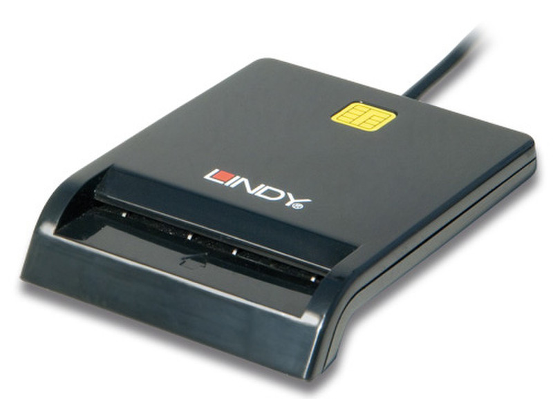 Lindy 42834 USB 2.0 Черный устройство для чтения карт флэш-памяти