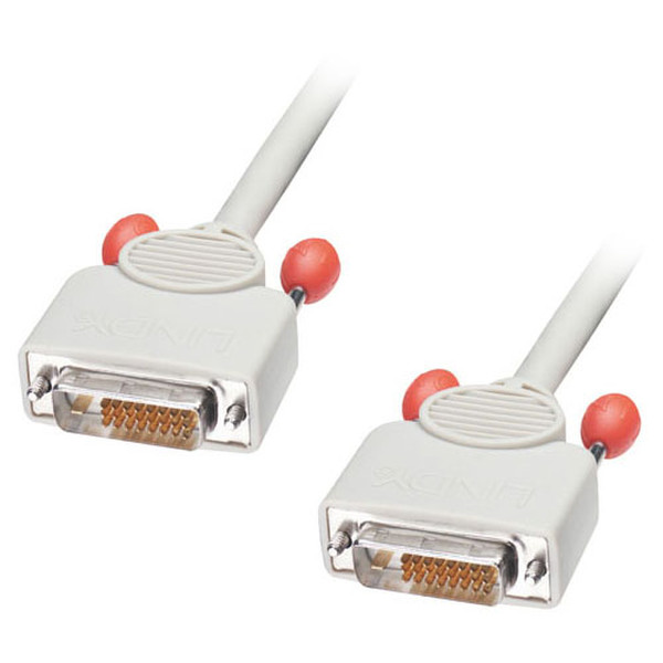 Lindy 0.5m Dual DVI-D Cable 0.5m DVI-D DVI-D White DVI cable