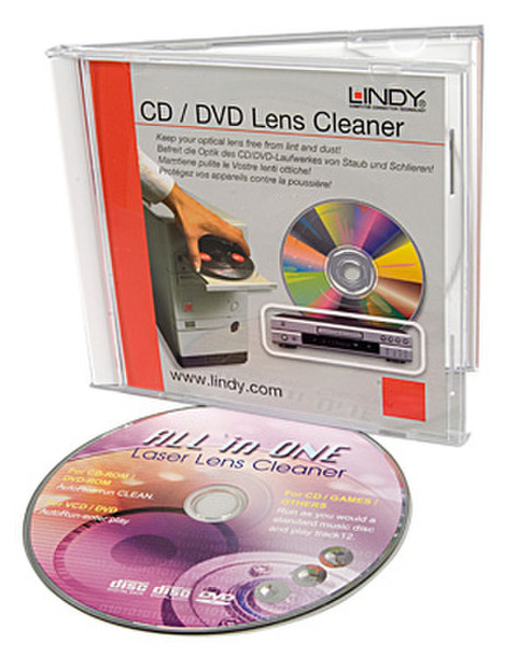 Lindy 40431 CD's/DVD's набор для чистки оборудования