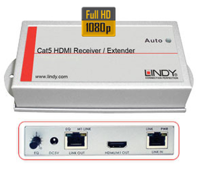 Lindy HDMI Receiver / Extender режиссерский видео пульт