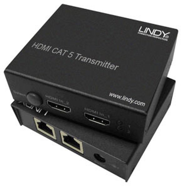Lindy 70m CAT5e/6 2-Port HDMI Extender HDMI коммутатор видео сигналов