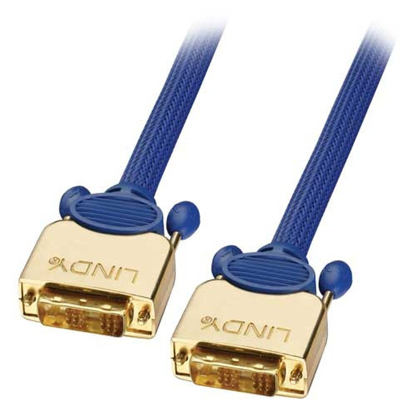 Lindy 20m Single Link DVI-D Cable 20m DVI-D DVI-D Blau DVI-Kabel