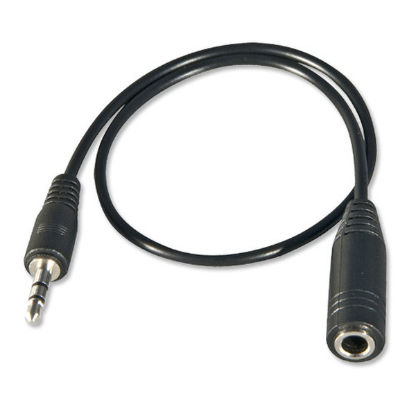 Lindy 0.2m Stereo Cable 0.2m 2.5mm 3.5mm Black audio cable