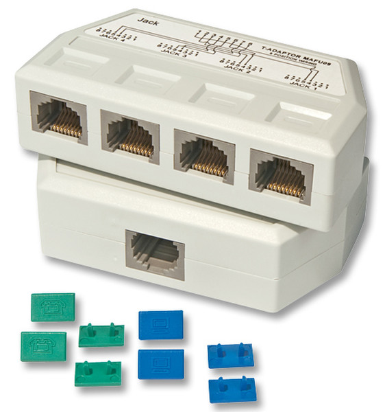 Lindy UTP/RJ45 Port Multiplier Weiß Netzwerksplitter