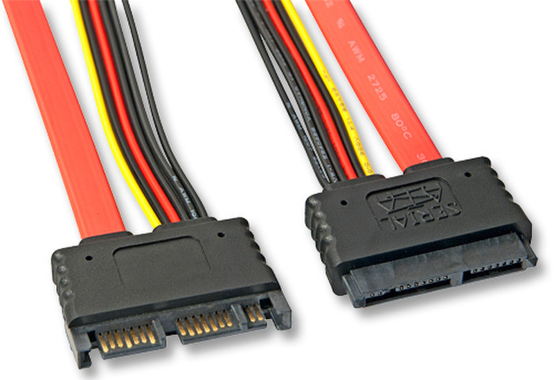 Lindy Internal Micro SATA, 1m 1м SATA SATA Красный кабель SATA