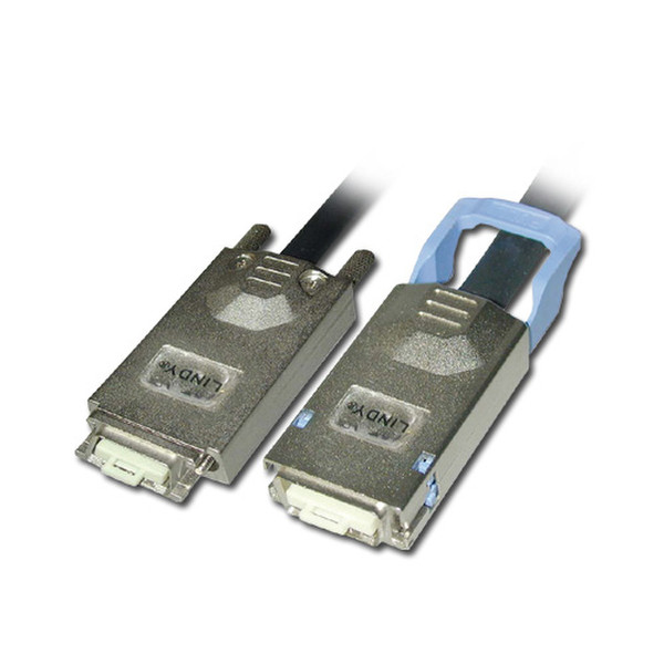 Lindy SAS/SATA II Multilane Infiniband Cable, 0.5m 0.5m Schwarz SATA-Kabel