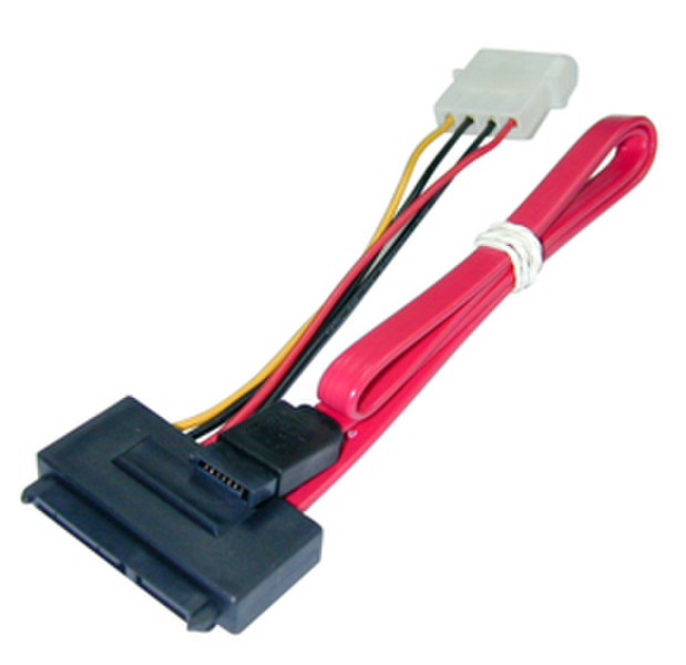 Lindy Internal SATA, 0.70m 0.7m Rot SATA-Kabel