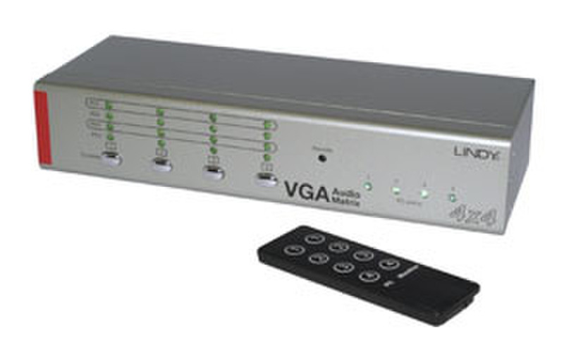 Lindy VGA & Audio Selector Matrix Switch 4x4 Video-Umschaltpult