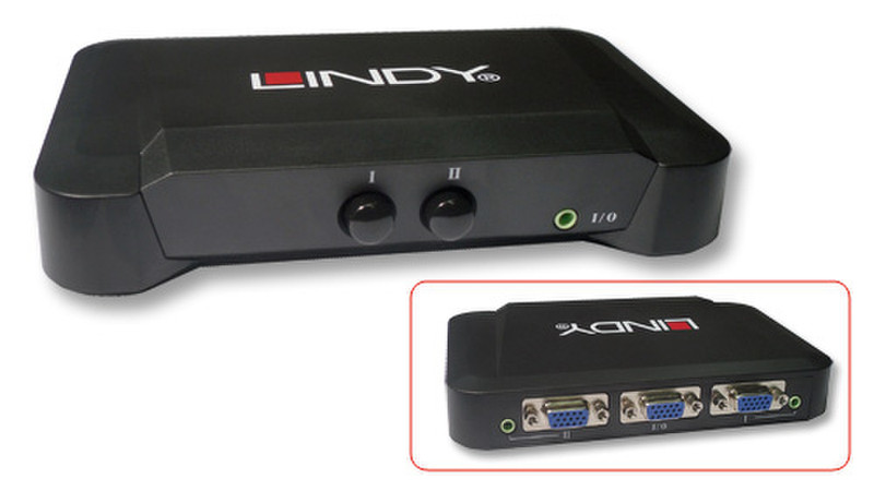 Lindy VGA & Audio Umschalter 2:1 Video-Umschaltpult
