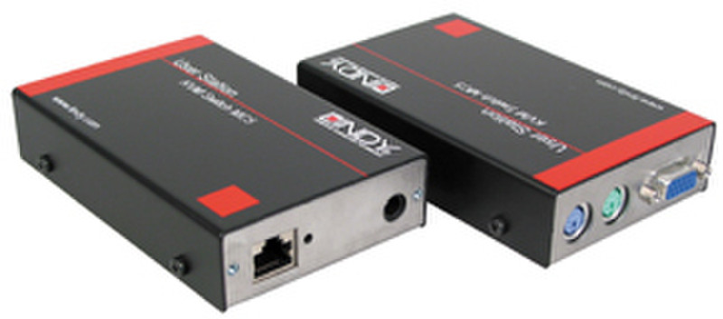 Lindy MC5/MC5-IP/SC5 User Station Audio - PS/2, VGA & Audio Schwarz Tastatur/Video/Maus (KVM)-Switch