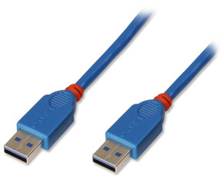 Lindy USB 3.0 3.0m 3м USB A USB A Синий кабель USB