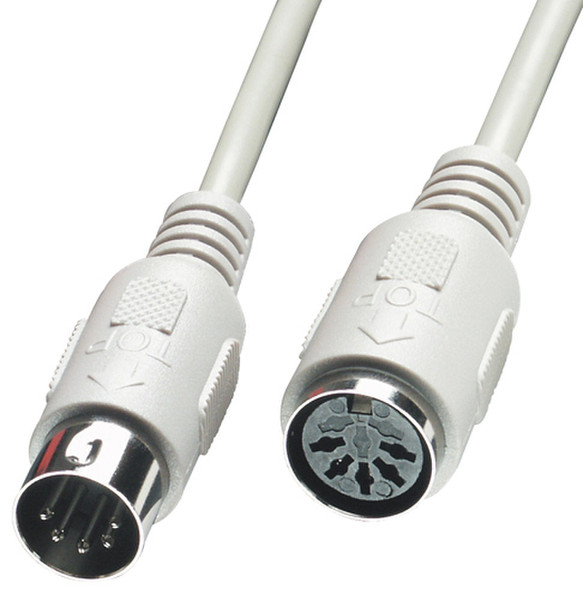 Lindy PS2 M/FM Cable 2m 2m Grey PS/2 cable