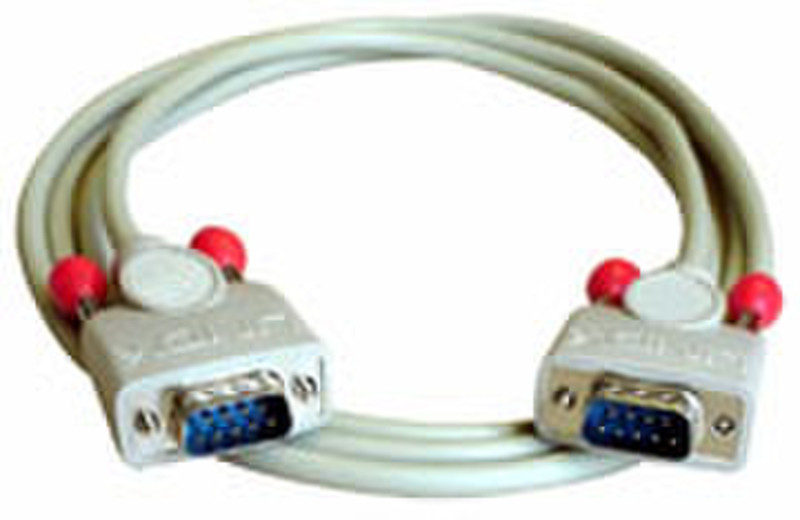 Lindy 9 pol. RS232 1:1 Kabel 2m 2m White signal cable