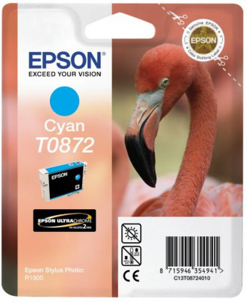 Epson T0872 Бирюзовый струйный картридж