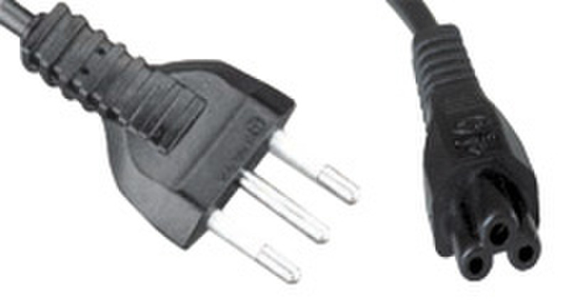 Lindy Italian power cord, 2m 2м Черный кабель питания