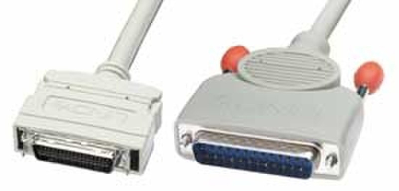 Lindy Enhanced Parallel Port Printer Cable, 5m 5m Grey printer cable