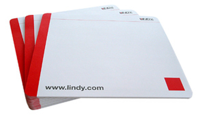 Lindy 302 Красный, Белый коврик для мышки