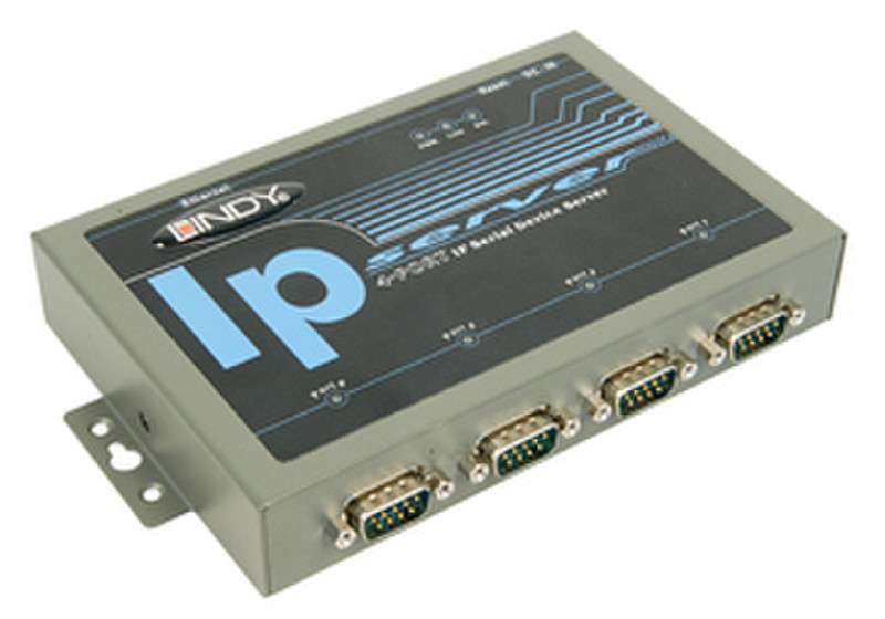 Lindy 4 Port IP Serial Server IP communication server