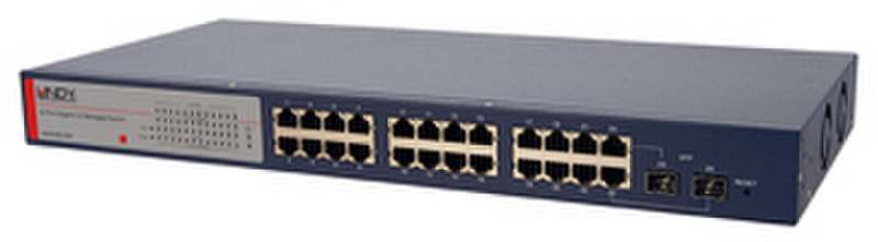 Lindy 24-Port Network Switch gemanaged L2 Blau