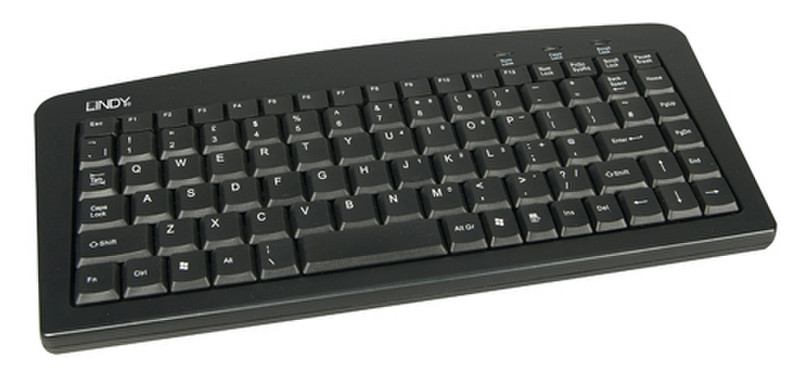 Lindy USB Keyboard USB+PS/2 QWERTY Schwarz Tastatur