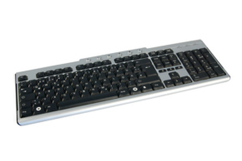 Lindy Multimedia Keyboard USB Silver USB QWERTY keyboard