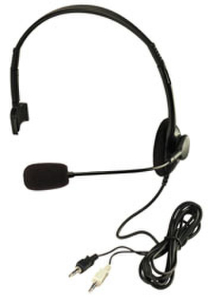 Lindy Multimedia Headset Монофонический Проводная Черный гарнитура мобильного устройства