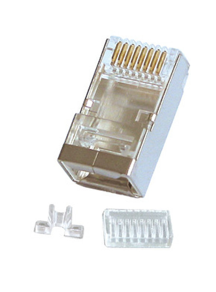 Lindy RJ-45 Connector, 10pk RJ-45 8-pin cat.6 Grey wire connector