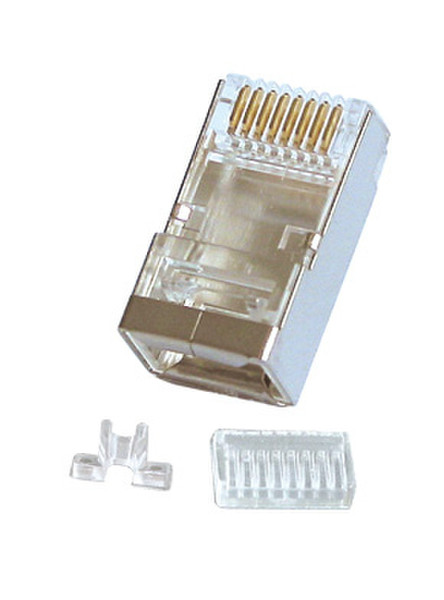 Lindy RJ-45 Connector, 10pk RJ-45 8-pin cat.6 Серый коннектор