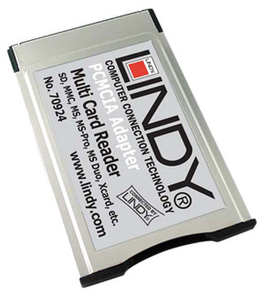 Lindy 46-in-1 PCMCIA Card Reader Cеребряный устройство для чтения карт флэш-памяти