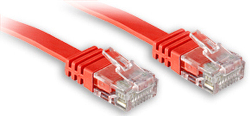 Lindy Cat.6 UTP 10.0m 10м Красный сетевой кабель